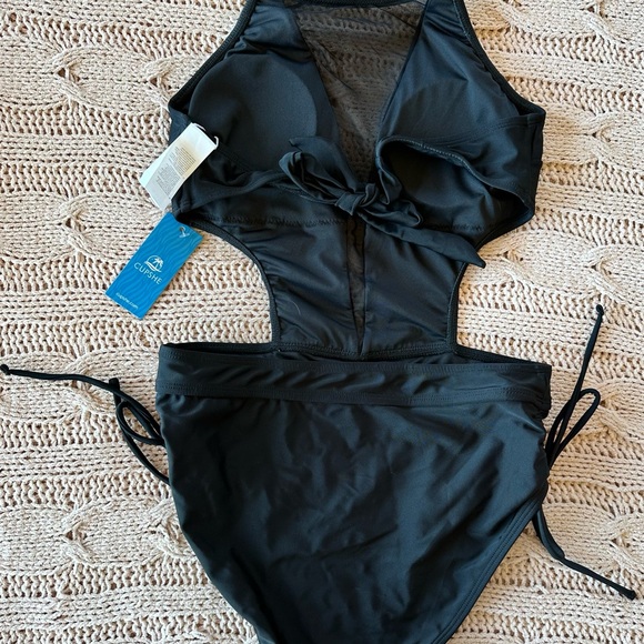 Cupshe one piece swimsuit Black NWT - Picture 3 of 4